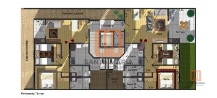 Condomínio Santa Marta em Lagoinha, Ribeirão Preto - Planta - foto 3 código 1851