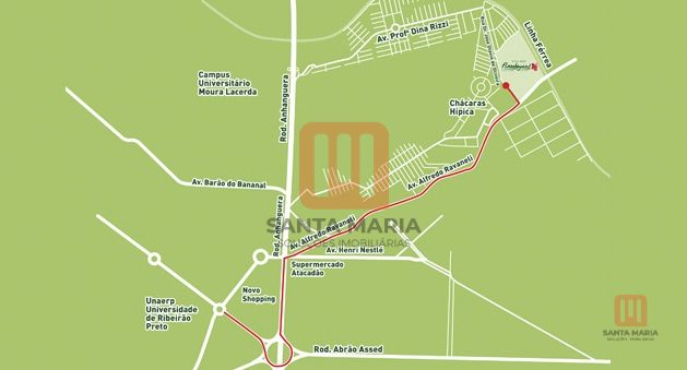 Condomínio Village Flamboyant em Angelo Jurca, Ribeirão Preto - Mapa - foto 1 código 2041