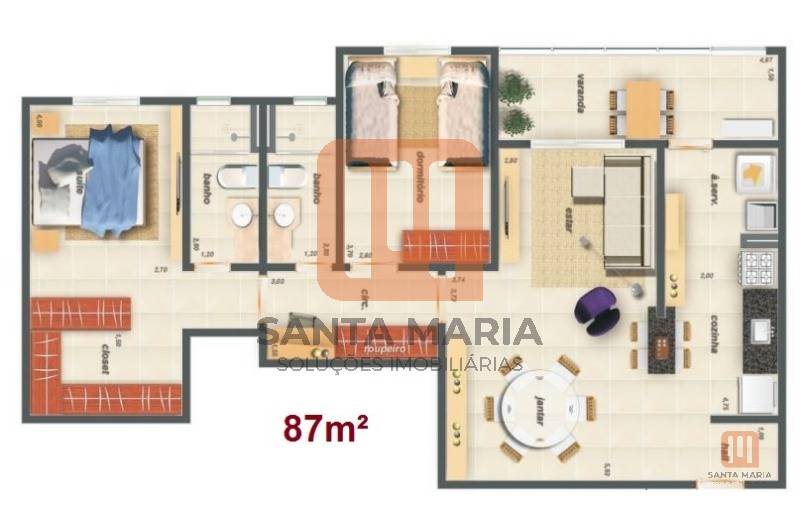 Condomínio Alliance Paulista em Jardim Paulista, Ribeirão Preto - Planta - foto 4 código 3261