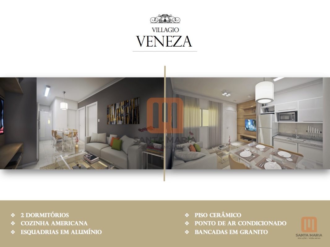 Condomínio Villagio Veneza em Jardim Zara, Ribeirão Preto - Unidade decorada - foto 3 código 3473
