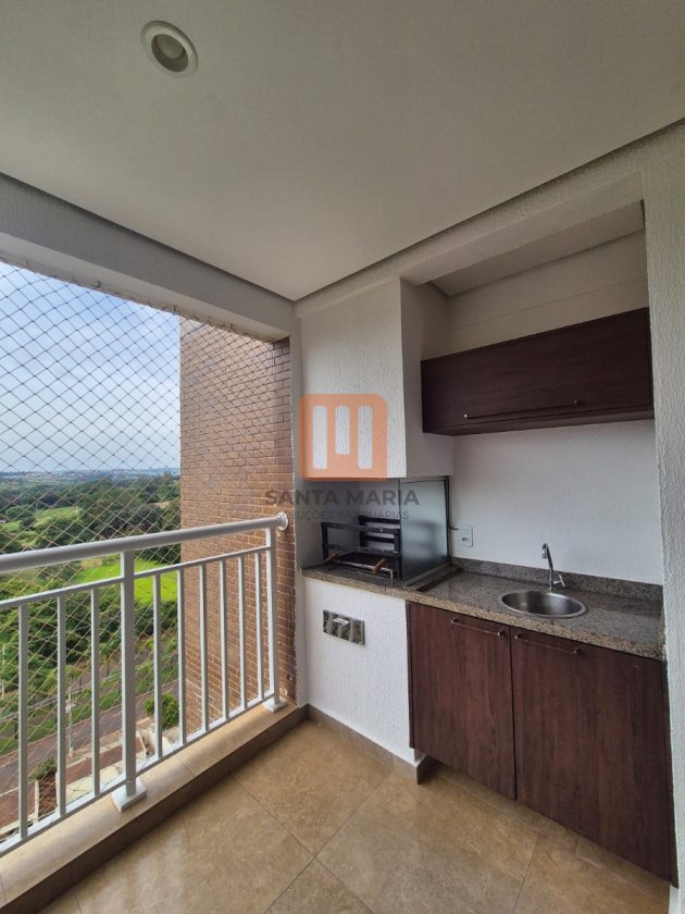 Apartamento para alugar em Vila Do Golfe, Ribeirão Preto - Varanda/Sacada (unidade) - foto 3 código 40610