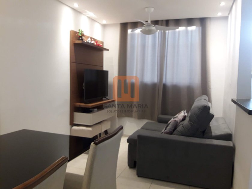 Apartamento para comprar em Parque São Sebastião, Ribeirão Preto - Sala (unidade) - foto 2 código 54041