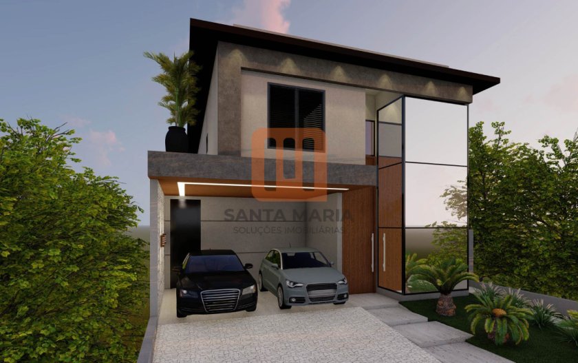 Casa para comprar no condomínio Vivendas da Mata - Portal Aroeira em Vivendas da Mata, Ribeirão Preto - código 68483