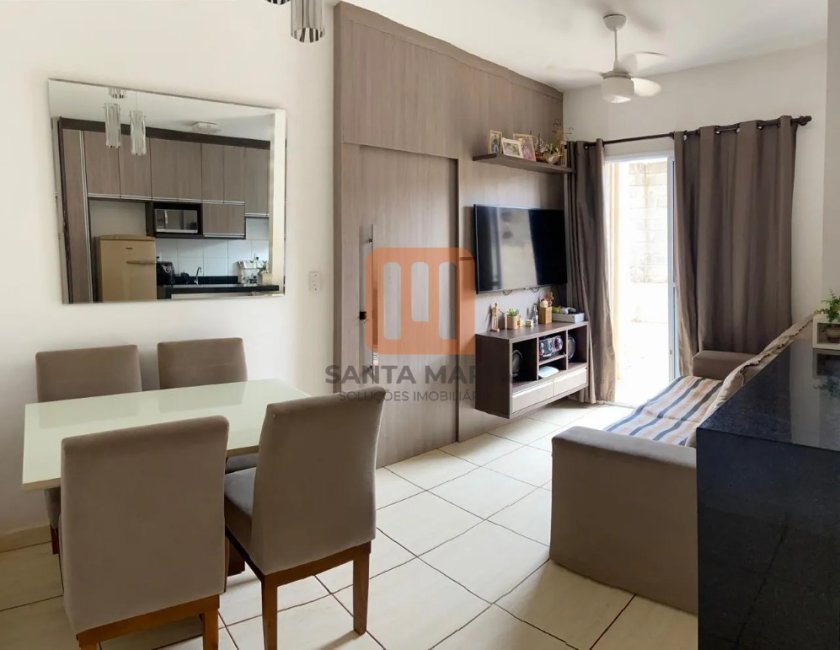 Apartamento para comprar em Santa Cecília (Bonfim Paulista), Ribeirão Preto - Sala (unidade) - foto 2 código 76992